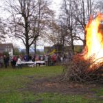 Accueil des marcheuses françaises à Chancy en 2010