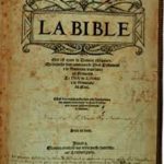 Bible d’Olivetan © Musée Calvin de Noyon