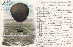 Le ballon captif lors de l’Expo nationale de 1896