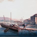 Le port de la Fusterie vers 1800 - coll. BGE
