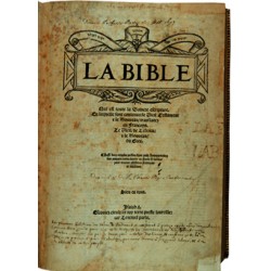 Bible d’Olivetan © Musée Calvin de Noyon