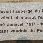 La plaque épigraphique de Josué Janavel à Genève