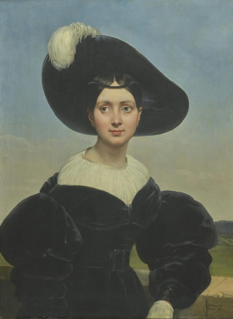 Portrait d'Anna Eynard Lullin par Horace Vernet 1831 – coll. MAH