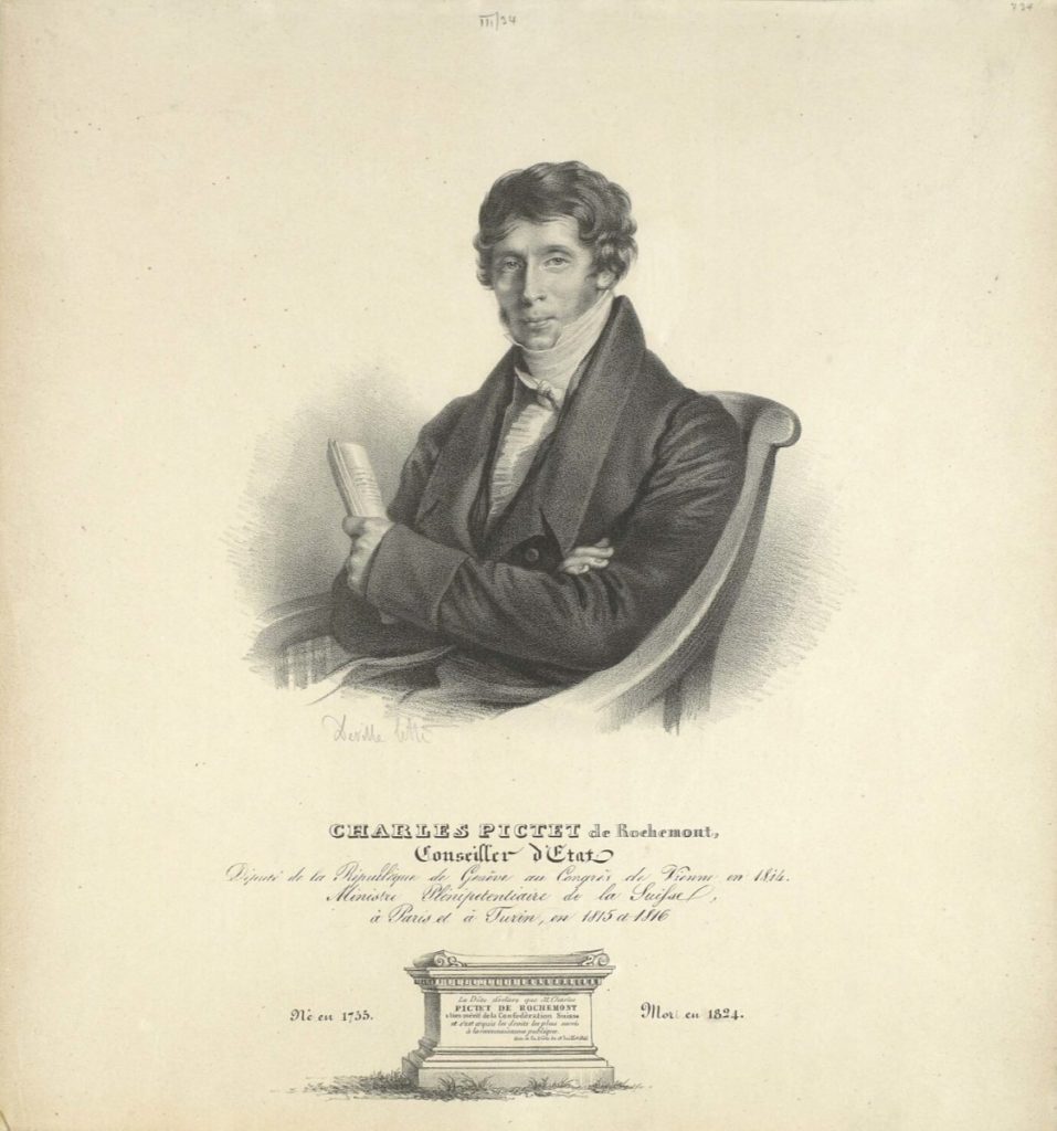 Portrait de Charles Pictet de Rochemont - coll. BGE
